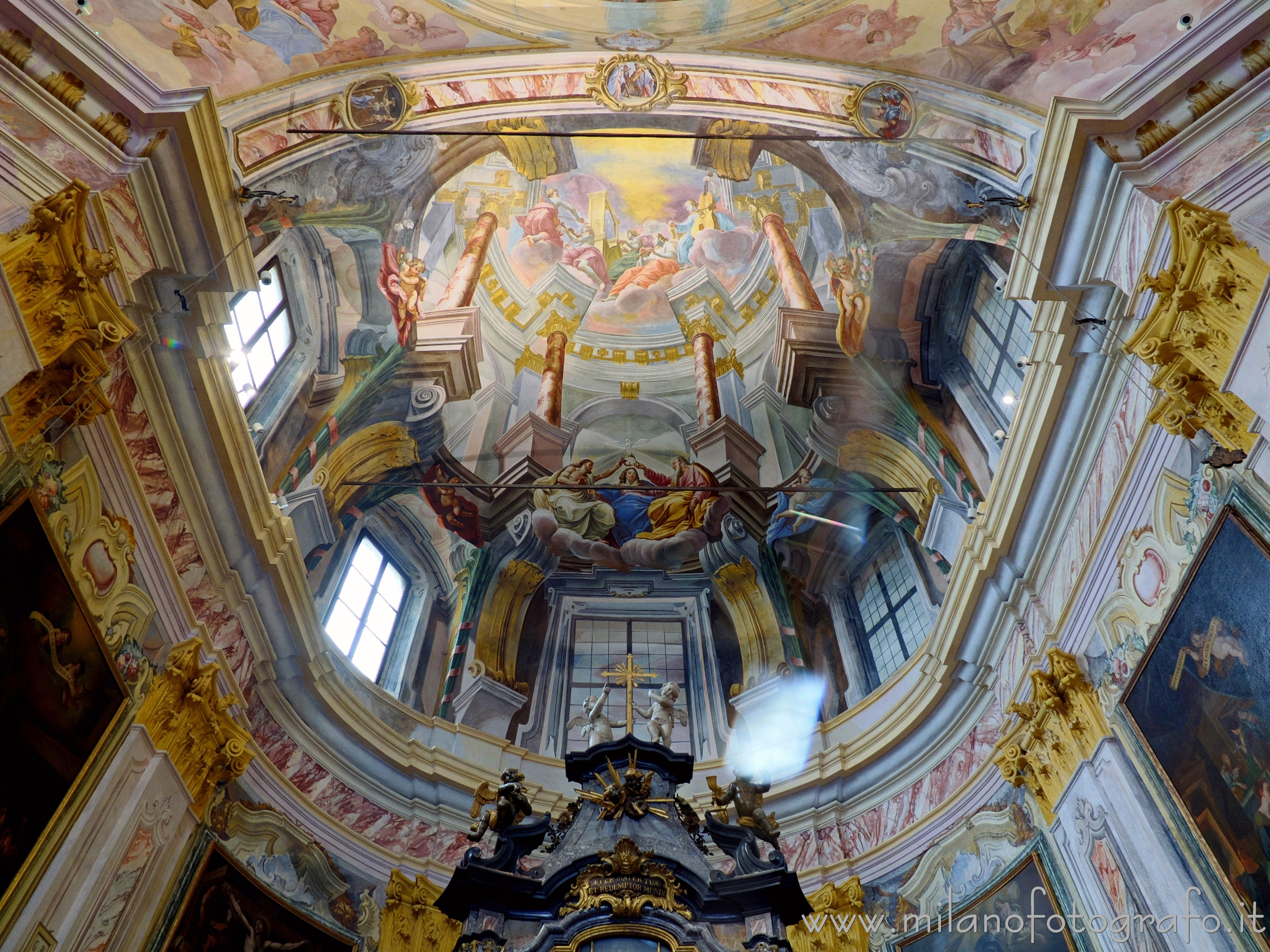 Madonna del Sasso (Verbano-Cusio-Ossola, Italy) - Vault of the choir of the Sanctuary of the Virgin of the Rock